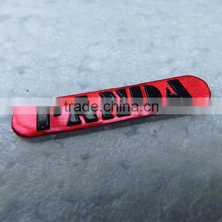 Die-casting customized anodrized aluminum nameplates