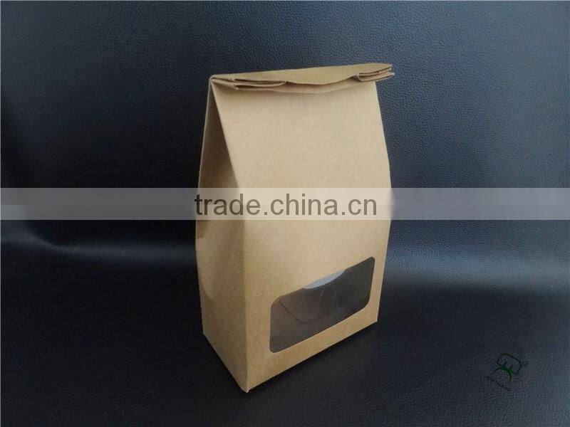 Food grade kraft paper cookie box with window