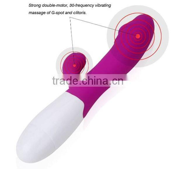Silicone 30 Modes Super Silent G-spot Dual Vibrating Waterproof Vibrators for Women,Adult Sex Products Erotic Sex Toys