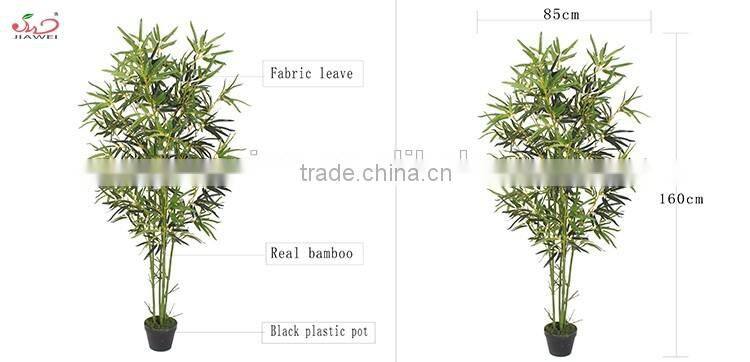 Cheap beautiful decorative plastic artificial tree bamboo leaves branches