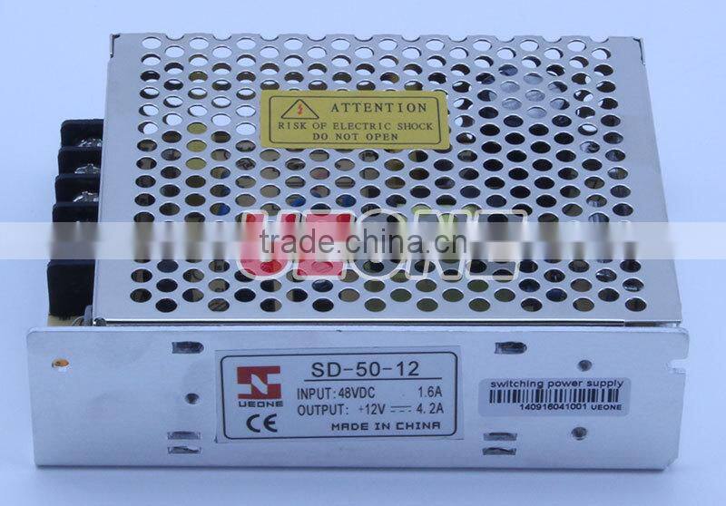 Hot sale 48VDC to 12v4.2a switching power supply 50w power supply