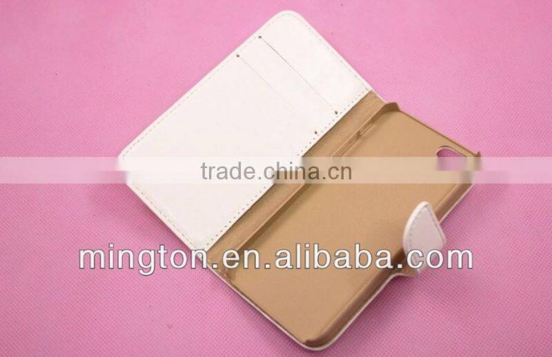 Wallet card-slot pu leather cell mobile phone case for iphone 5