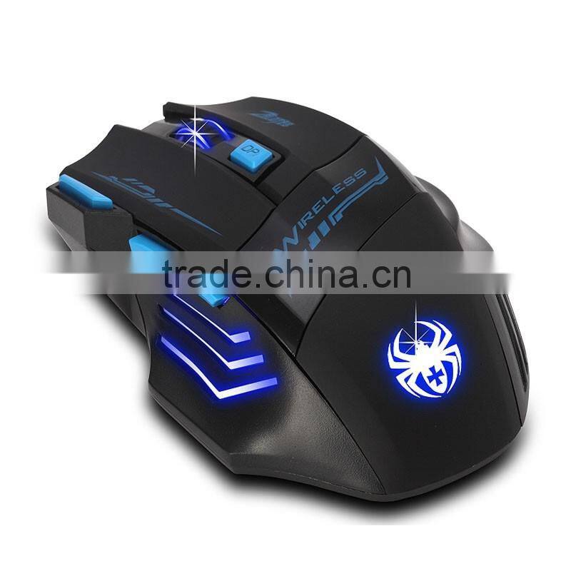 Top quality 2400DPI Optical Wireless Gaming Mouse for Laptop