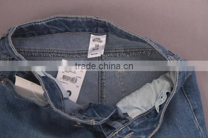 Garment Stocklot Kids Skinny Denim Girls Jeans