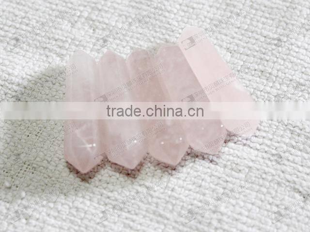 30mm Rose quartz points for pendant making