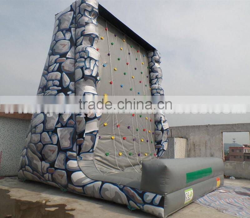 High quality Inflatable Climb Wall for children 1000D durable PVC Rocking climbing wall