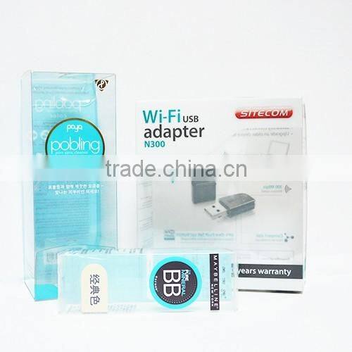 high quality folding box,wholesale plastic rigid box,PVC/PET square box