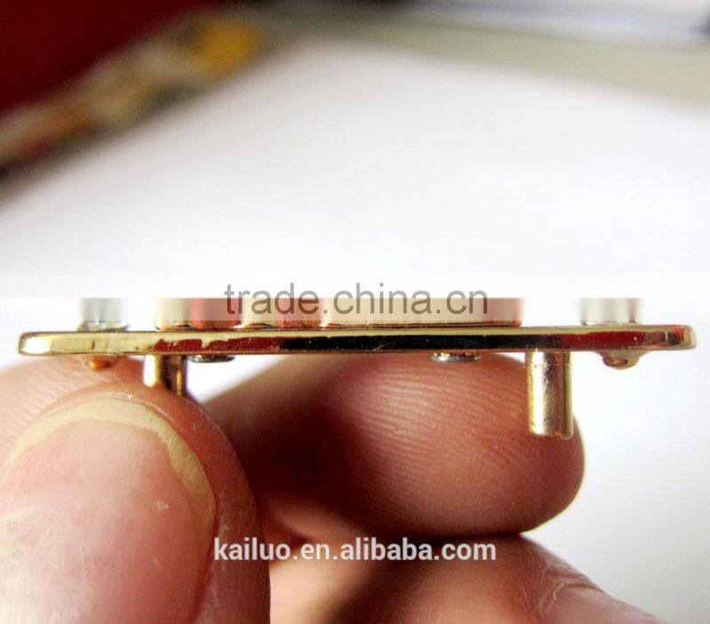 two color design jeans metal label/metal plate in 2016