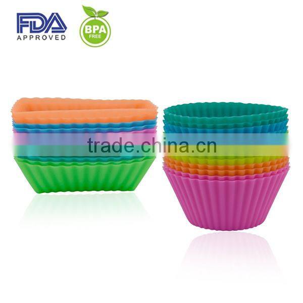 microwave silicone cake mould,round silicone baking cup,silicone cake mould cookie cup
