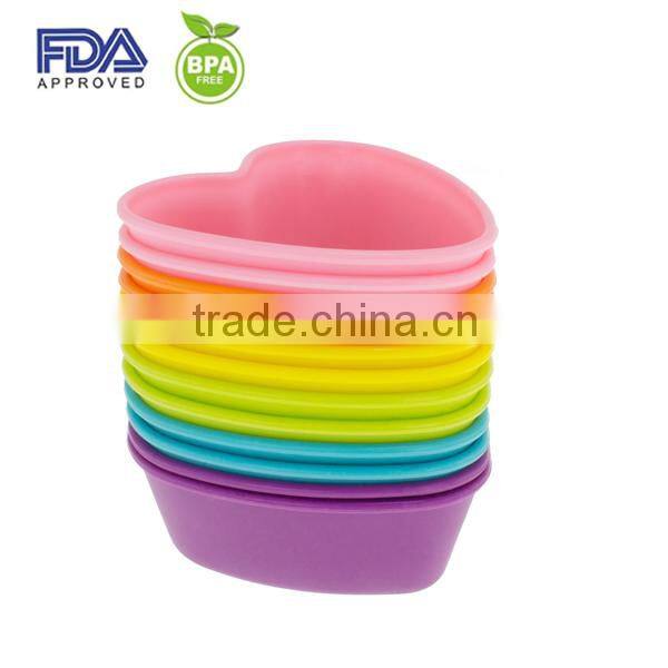mini silicone muffin cup / silicone baking cup set/ silicone cupcake and baking cup