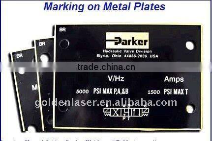 Fiber laser marking machine for anodized metal card