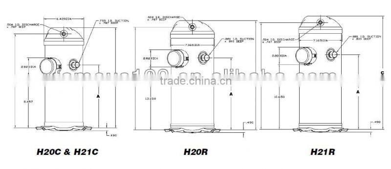 Bristol Cold Room Compressor Unit H23A623DBLA,bristol refrigeration compressor low price,575V,3P,50HZ/60HZ