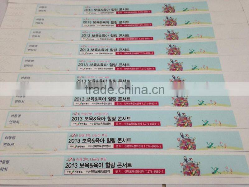 inkjet printed wristbands