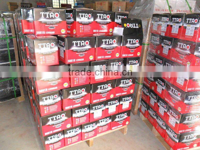 12V 92AH high qulity lead maintenance free battery on car 59215MF