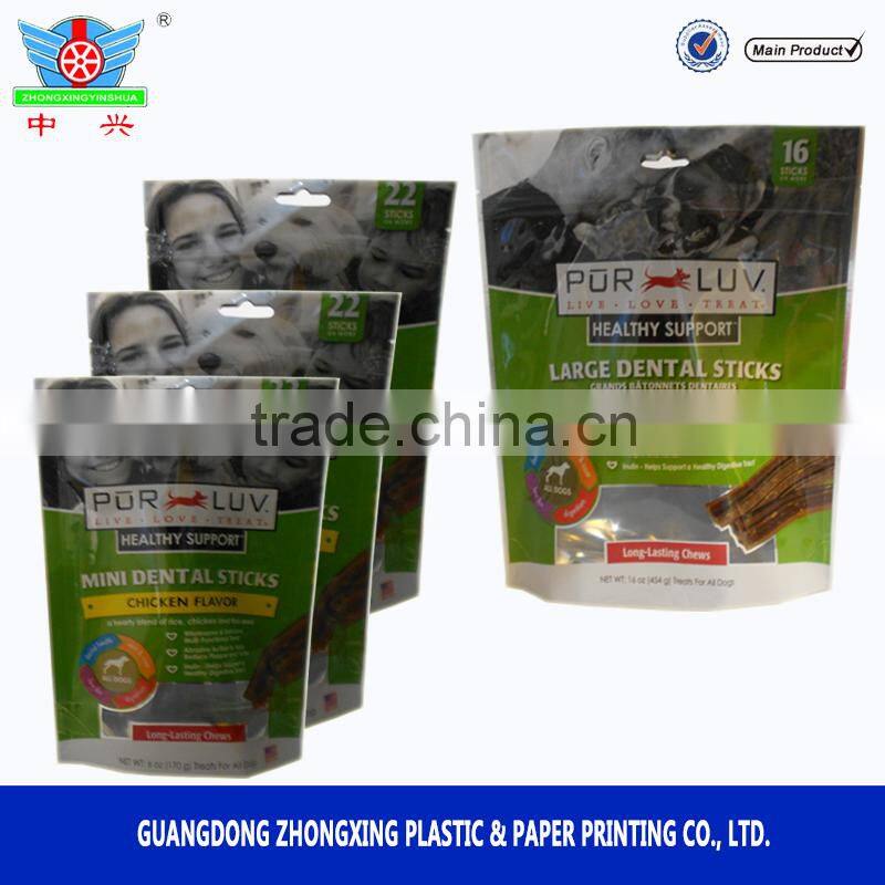 wholesale promotional laminated custom logo food plastic bag for pet