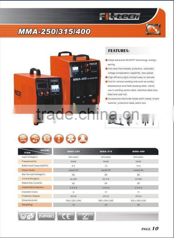 Inverter Welding Machine TIG/MMA 250/315/400