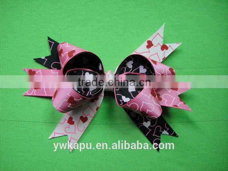 Popular new style lovely ribbon bow for girl