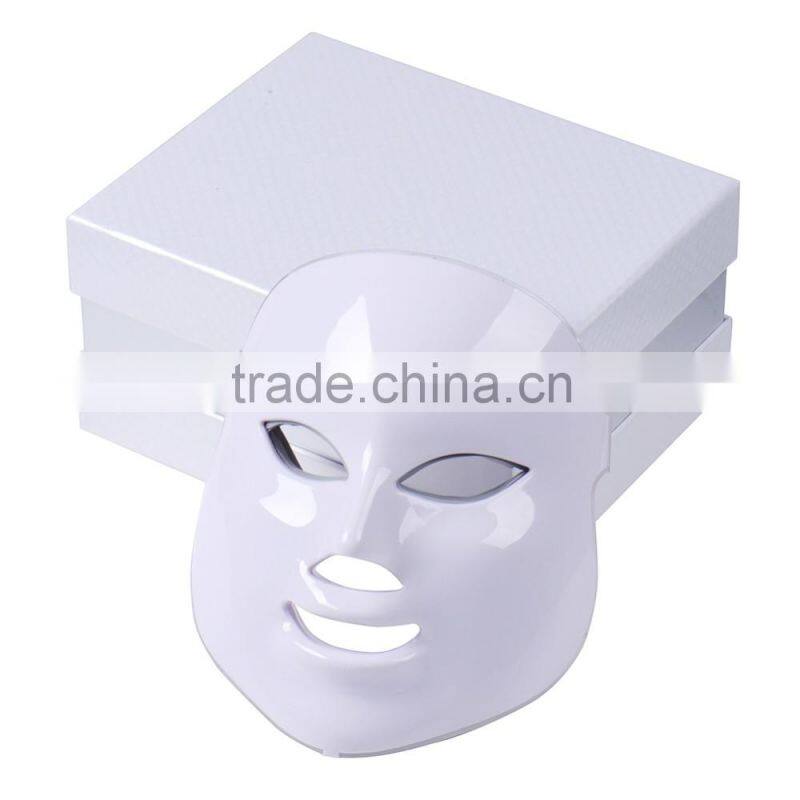 led light therapy facial skin rejuvenation mask 7 color with anti-aging