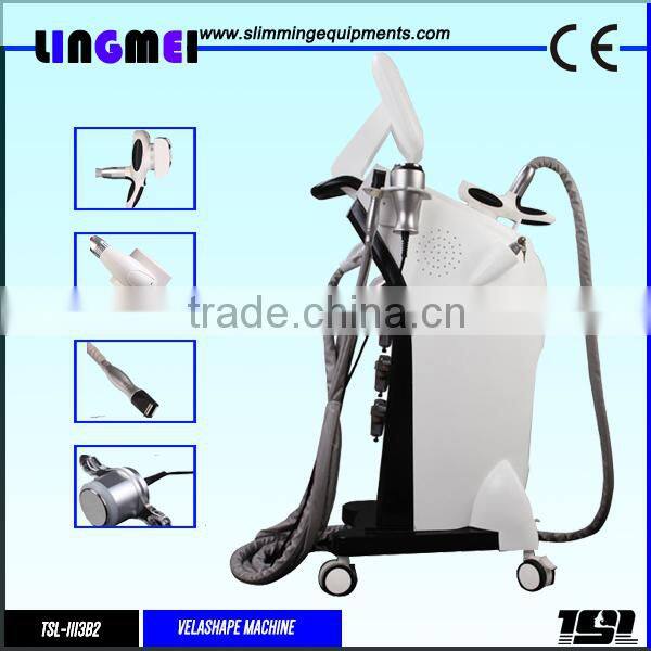 Lingmei infrared heating rf cavitation vacuum roller cellulite removal machine