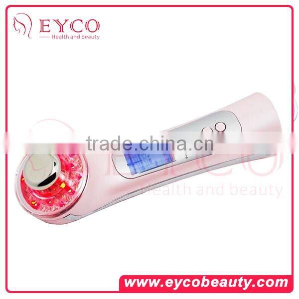 Photon Rejuvenation 3 Color LED Light Therapy 5-in-1 care Ultrasonic face Skin Care beauty facial Therapy massager