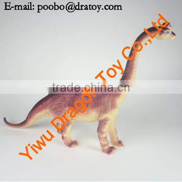 A variety of colorful dinosaur toys