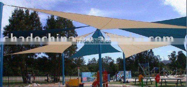 Triangle UV resistant shade sail (hot sell)