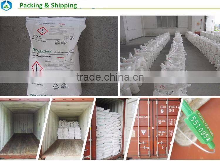 industrial Grade price SMBS Sodium Metabisulphite 98% in water treatment