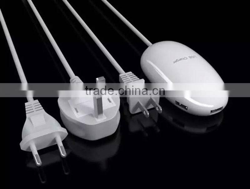 The mouse shape fashional 3 USB charger ports socket