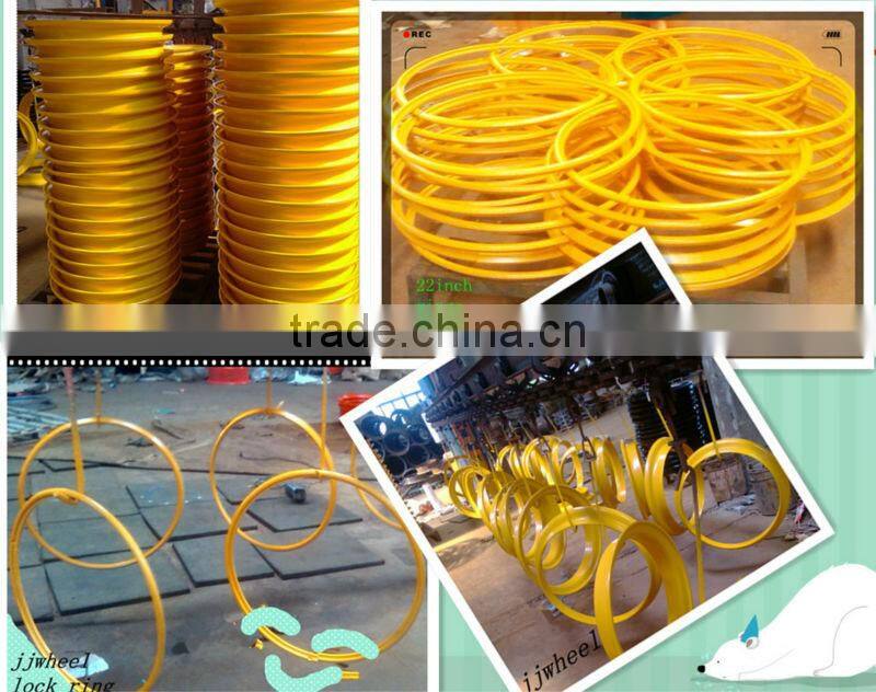 3PC tubeless 20 inch steel wheel lock ring for sale