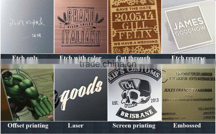 Unique Stainless Steel Black Metal Card