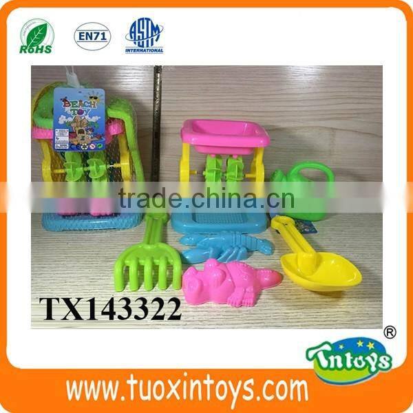 Summer toys plastic sand beach toys set for kids 6pcs