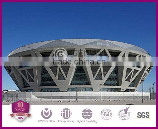 Transparent 8-wall multiwall polycarbonate sheet