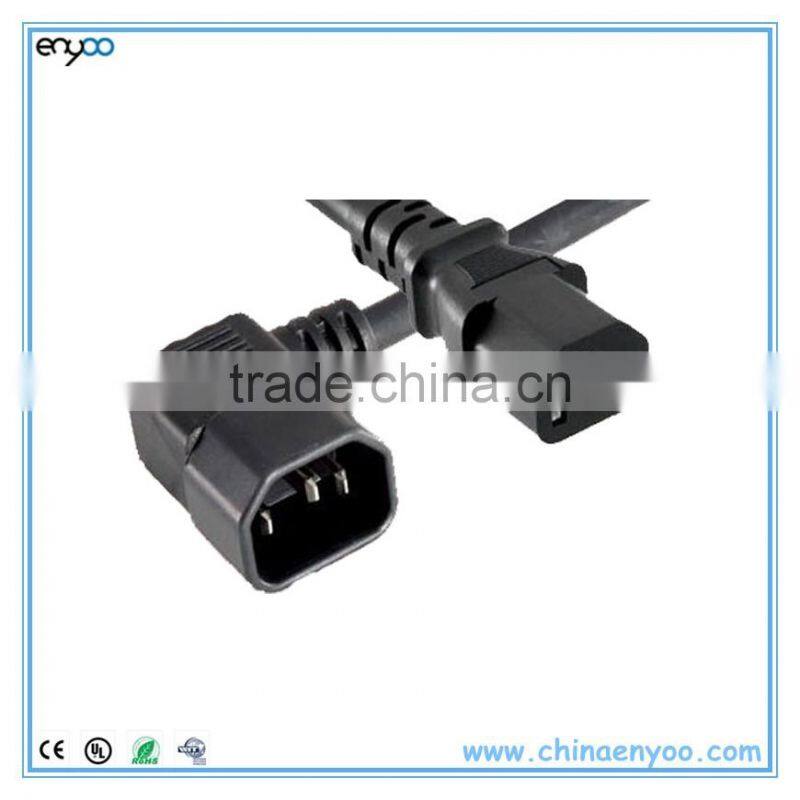 CPU/PDU Angled Power Cord - C14 Left Angle to C13 - 10 Amp