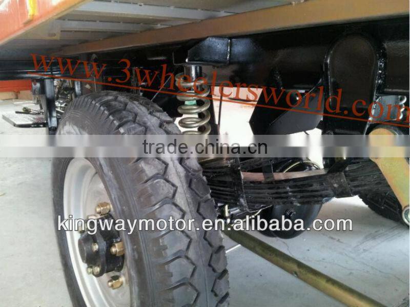 China 2014 new design load 3 ton cargo tricycle with seven big wheels for adults/ five wheel cargo tricycle