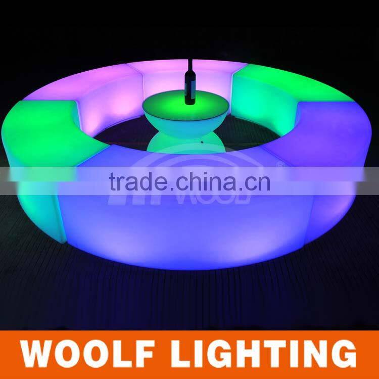 NEW design LED curved benches LED bar chair modern bar furniture