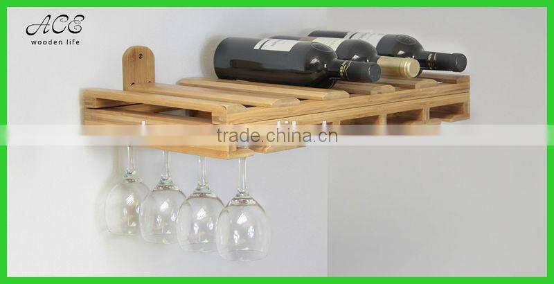 Custom bamboo wine holder Bamboo wall wine holder Bamboo wall beer holder