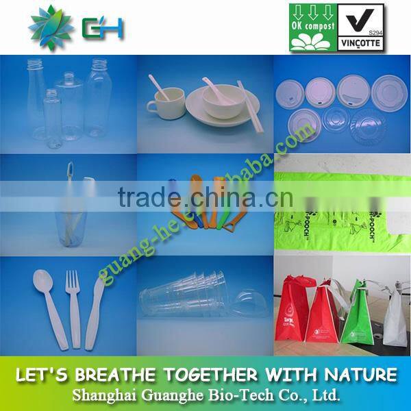 350ml biodegradable clearly pla liquor bottle/polylactide plastic mineral pla water bottle