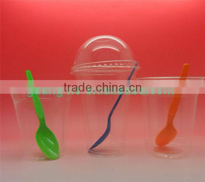 100% biodegradable and compostable PLA/polylactic acid plastic cup for ice cream