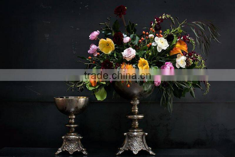 New Arrival ! Gold Metal Vase, Gold Flower Vase, Royal Gold Trumpet Vase For Decoration