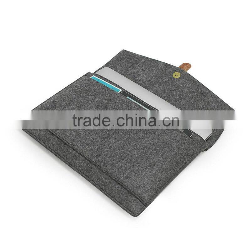 Beige wool felt clutch bag, elegant felt clutch for woman