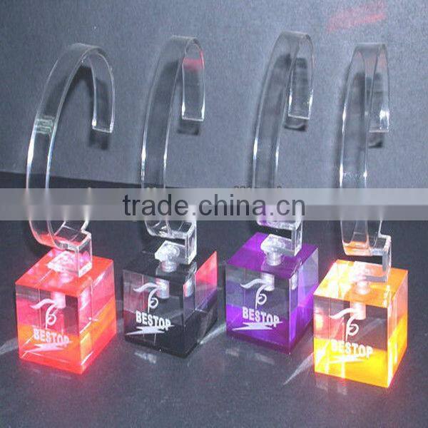 2015 newest design acrylic watch display stand custom acrylic display stand for watch PMMA material acrylic watch show stand