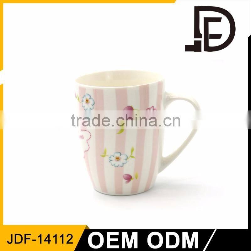 Drinkware 12oz ceramic white mug, custom coffee mug