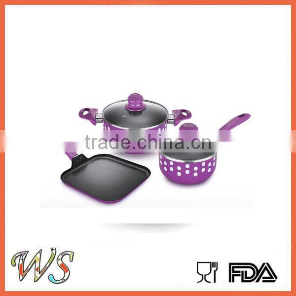 WS-DA255 Aluminum fry pan set