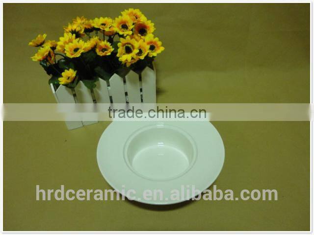 2014 Chinese hot Cheap wholesale round porcelain ceramic soup bowls