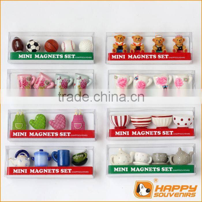 Souvenir fridge magnet 3D skiing suit high quality custom promotional item