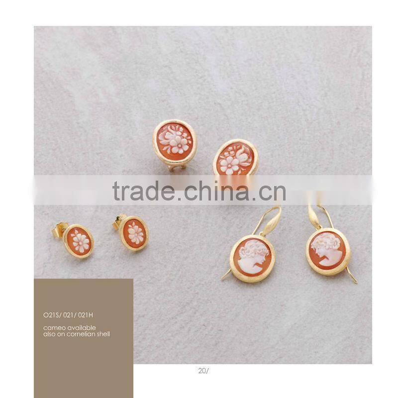 Classic 925 Sterling Silver Small Alphabet Cameo Ring Made in Italy A23 cameo 13mm, A51 cameo 14mm & A25 cameo 16mm