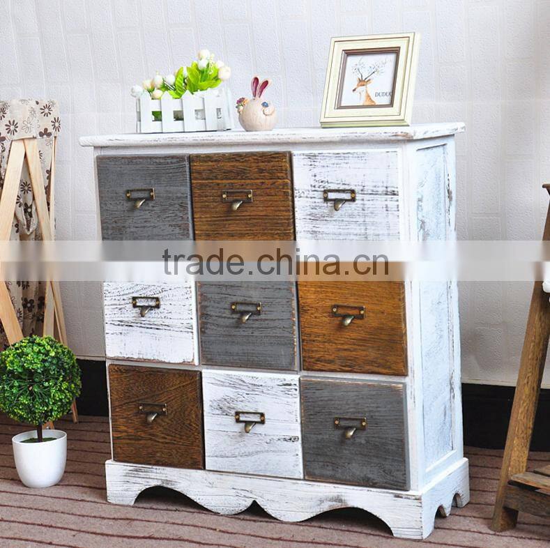 Supply of wood nine receive cabinet drawer