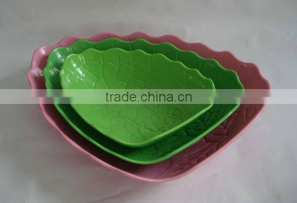 Grape leaf shape fruit tray plastic plate plastic fruit tray