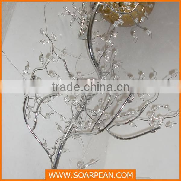 Unique Christmas Ornament Atificial Metal Tree Branch