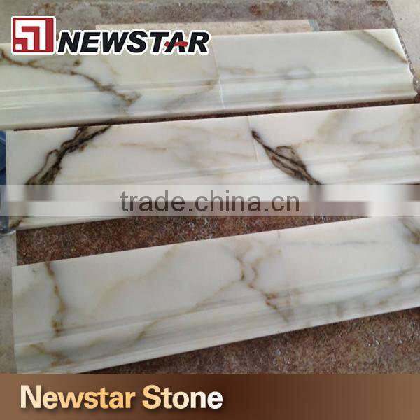 white polished marble door threshold